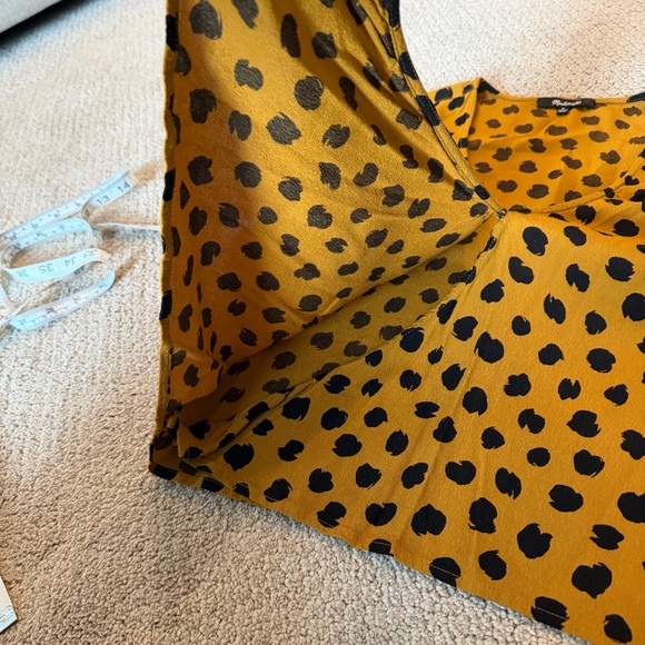 Madewell Leopard Print Wrap Top, Size S - Picture 7 of 8